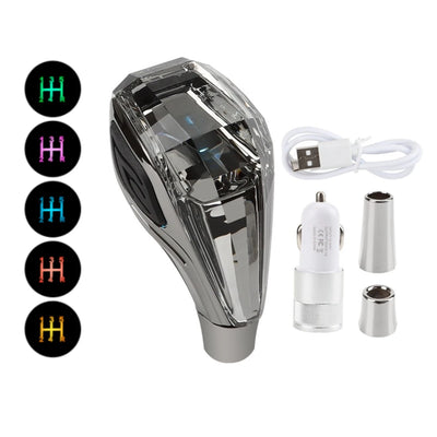 Pommeau de Vitesse LED Universel Multicolore - vue de profil 2 - Becquet Voiture