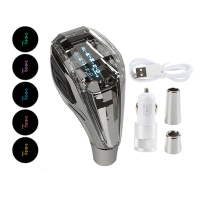 Pommeau de Vitesse LED Universel Multicolore - vue de trois-quarts 2 - Becquet Voiture