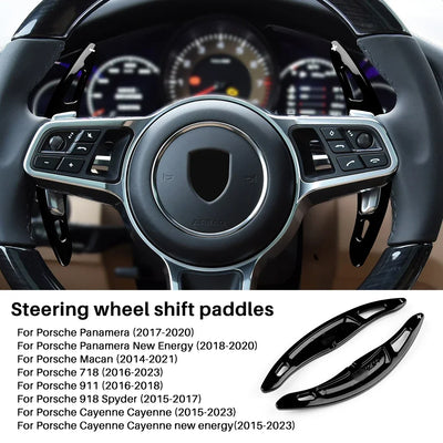 Pommeau de Vitesse Porsche Panamera Macan Cayenne 718 911 - vue rapprochée - Becquet Voiture