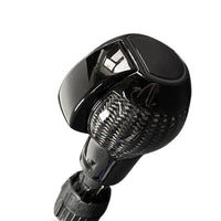 Pommeau DSG Audi RS Carbone Cuir Logo R S GTI - vue de dessus - Becquet Voiture