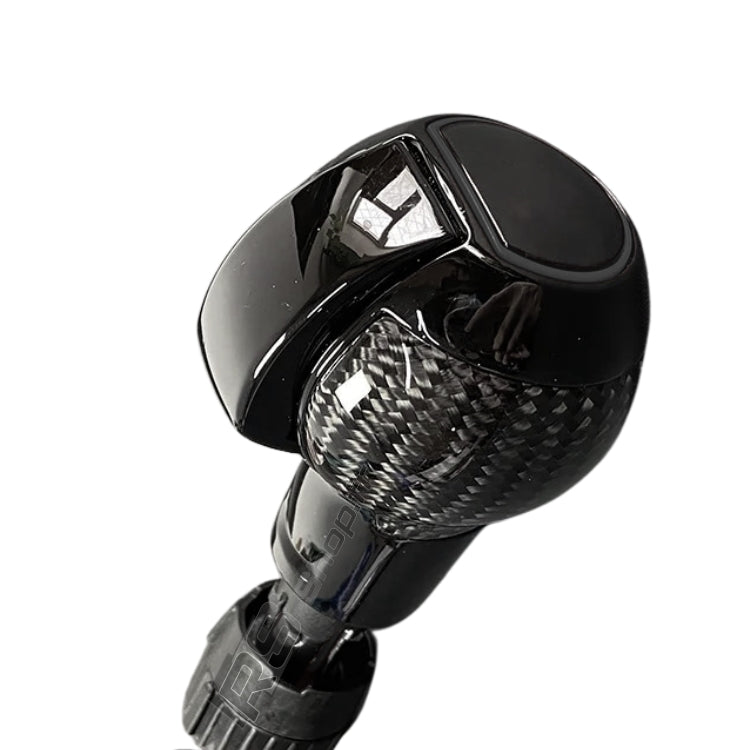 Pommeau DSG Audi RS Carbone Cuir Logo R S GTI - vue de dessus - Becquet Voiture
