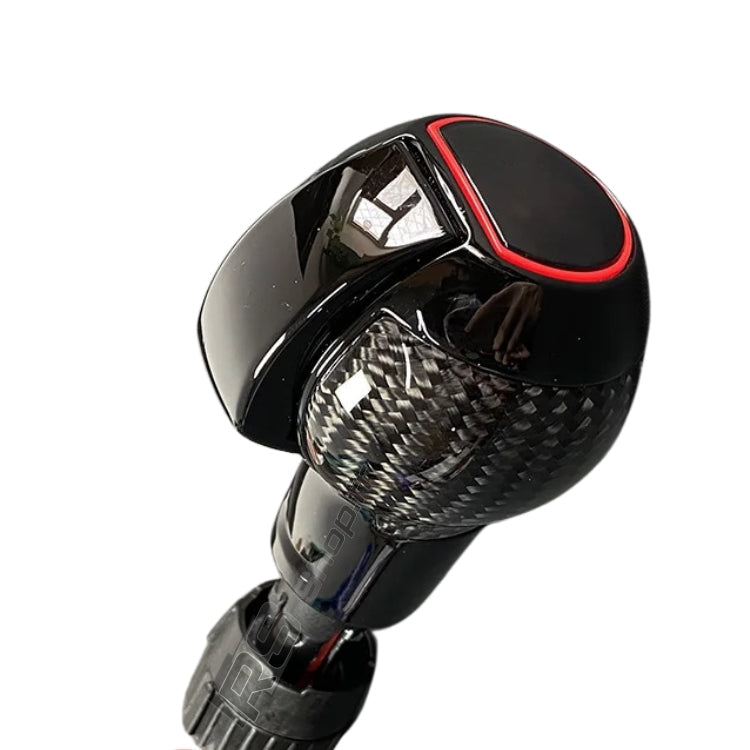 Pommeau DSG Audi RS Carbone Cuir Logo R S GTI - vue de face - Becquet Voiture