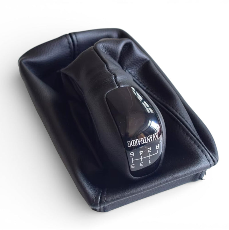 Mercedes E-Class W211 Faux Leather Gear Shift Knob 2003-2009 - studio packshot - Becquet Voiture