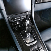 Pommeau levier PDK fibre carbone Porsche 911 997 2008-2012 - vue de dessus - Becquet Voiture