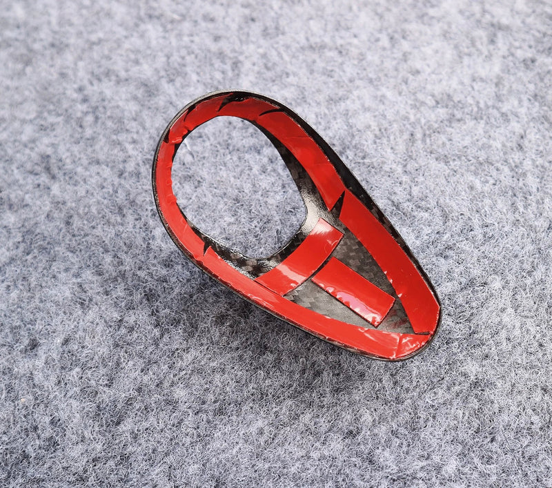 Pommeau Levier Vitesse Fibre Carbone BMW F80 F81 F82 F83 F87 - vue de trois-quarts - Becquet Voiture