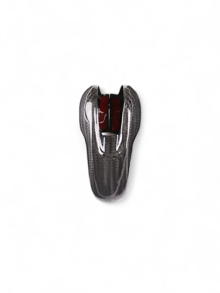 Pommeau sélecteur PDK fibre carbone Porsche Cayenne 958 2010-2017 - vue de trois-quarts - Becquet Voiture