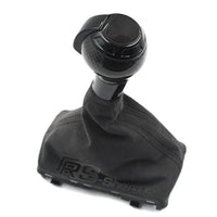 Pommeau Soufflet DSG Audi Cuir Carbone Alcantara - installé sur véhicule 2 - Becquet Voiture