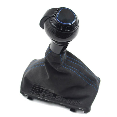 Pommeau Soufflet DSG Audi Cuir Carbone Alcantara - vue arrière 2 - Becquet Voiture