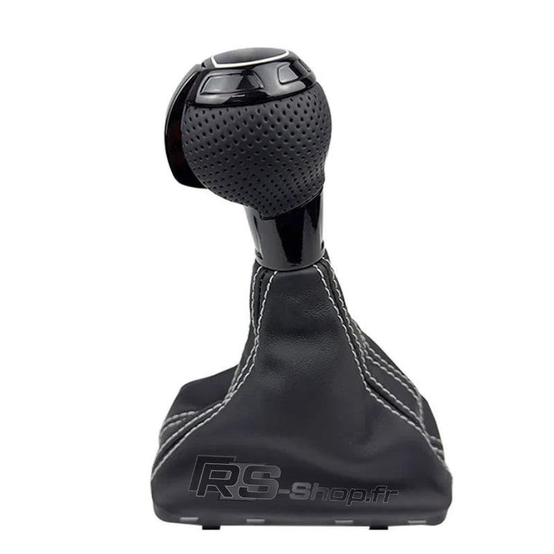 Pommeau Soufflet DSG Audi Cuir Carbone Alcantara - vue arrière - Becquet Voiture
