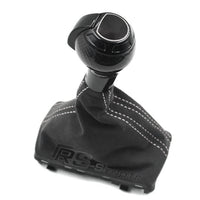 Pommeau Soufflet DSG Audi Cuir Carbone Alcantara - vue de trois-quarts 2 - Becquet Voiture