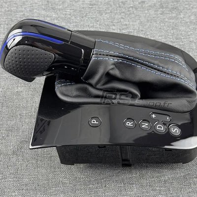Pommeau + Soufflet DSG Golf 5 / 6 Cuir Alcantara - détail du montage - Becquet Voiture