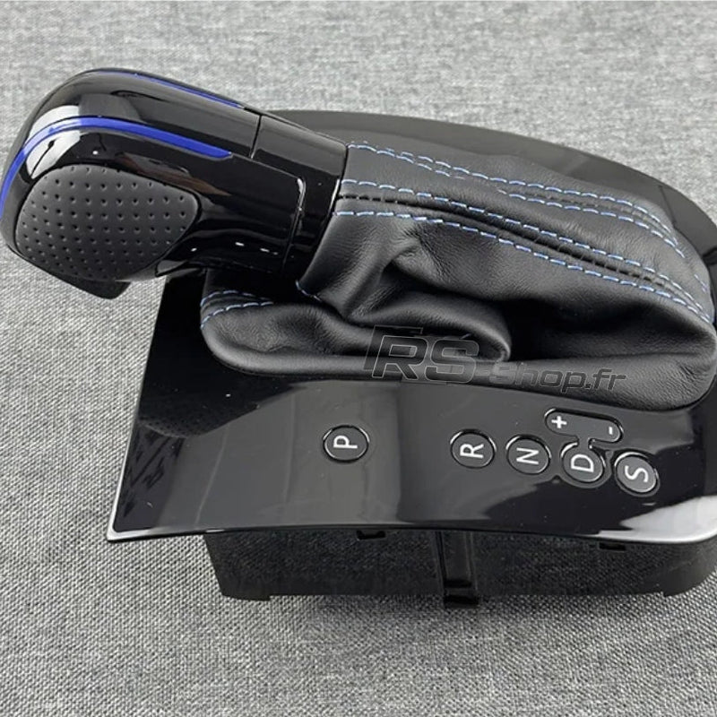 Pommeau + Soufflet DSG Golf 5 / 6 Cuir Alcantara - détail du montage - Becquet Voiture