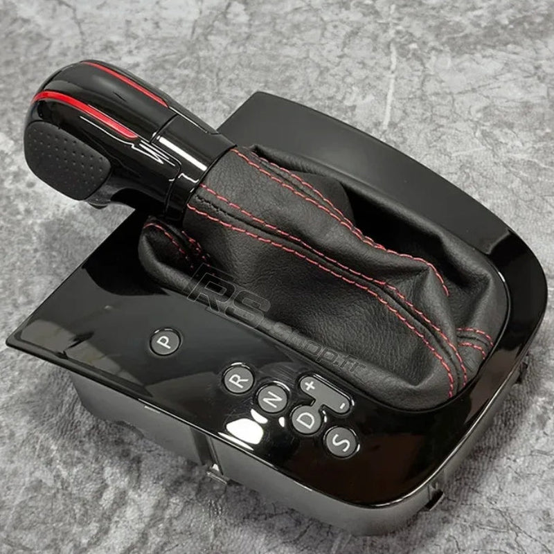 Pommeau + Soufflet DSG Golf 5 / 6 Cuir Alcantara - packshot studio - Becquet Voiture