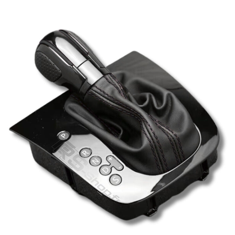 Pommeau + Soufflet DSG Golf 5 / 6 Cuir Alcantara - vue de trois-quarts 2 - Becquet Voiture