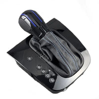 Pommeau + Soufflet DSG Golf 5 / 6 Cuir Alcantara - vue de trois-quarts - Becquet Voiture