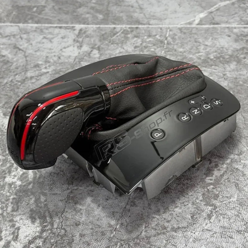 Pommeau + Soufflet DSG Golf 5 / 6 Cuir Alcantara - vue rapprochée - Becquet Voiture