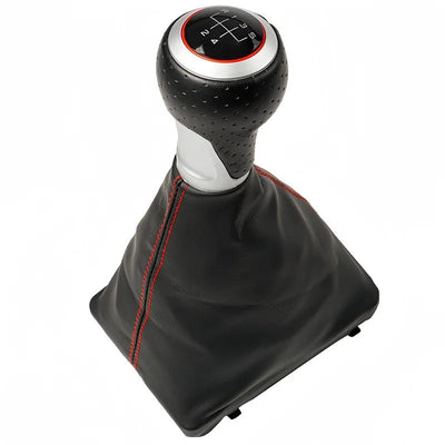 Pommeau Soufflet Manuel Audi Cuir A4 A5 Q5 - vue de profil - Becquet Voiture