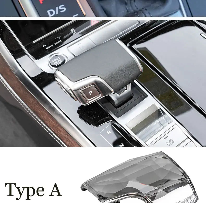 Pommeau Vitesse Cristal Audi Q7 4M A6 C8 Q8 SQ5 A5 A4 B9 - détail du montage - Becquet Voiture