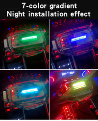 Pommeau Vitesse Cristal LED VW Audi Skoda Auto - détail du montage 2 - Becquet Voiture