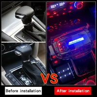 Pommeau Vitesse Cristal LED VW Audi Skoda Auto - installé sur véhicule - Becquet Voiture