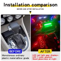 Pommeau Vitesse Cristal LED VW Audi Skoda Auto - vue de profil 2 - Becquet Voiture