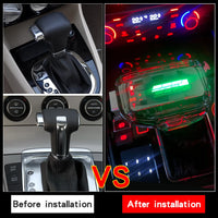 Pommeau Vitesse Cristal LED VW Audi Skoda Auto - vue de trois-quarts - Becquet Voiture
