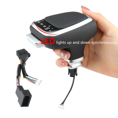 Pommeau Vitesse LED Cristal Audi A6 A4 Q5 Q7 A3 A5 A7 - packshot studio 3 - Becquet Voiture