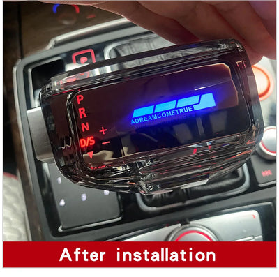 Pommeau Vitesse LED Cristal Audi A6 A4 Q5 Q7 A3 A5 A7 - vue arrière 2 - Becquet Voiture
