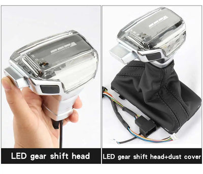 Pommeau Vitesse LED Cristal Audi A6 A4 Q5 Q7 A3 A5 A7 - vue de profil 2 - Becquet Voiture