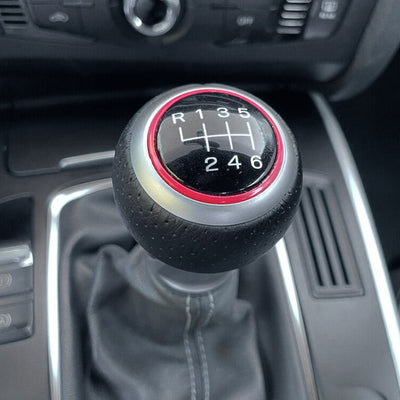 Pommeau Vitesse Manuel Cuir Audi VW 12mm - vue de profil - Becquet Voiture