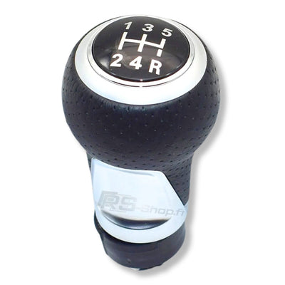 Pommeau Vitesse Manuel Cuir Audi VW 12mm - vue rapprochée - Becquet Voiture