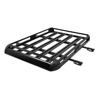 Porte-Bagages de Toit Aluminium Noir 140x100cm - installé sur véhicule - Becquet Voiture