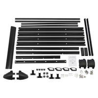 Porte-Bagages de Toit Aluminium Noir 140x100cm - packshot studio - Becquet Voiture