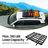 Porte-Bagages de Toit Panier Réglable SUV 150 kg - vue de trois-quarts - Becquet Voiture