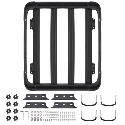 Porte-Bagages de Toit Panier Universel Acier Antirouille - vue de face - Becquet Voiture