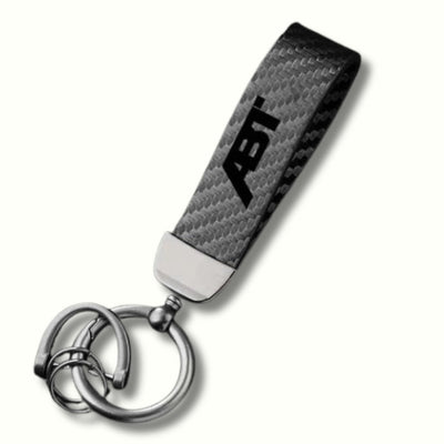 Porte Clé ABT Imitation Carbone Audi VW - vue arrière - Becquet Voiture