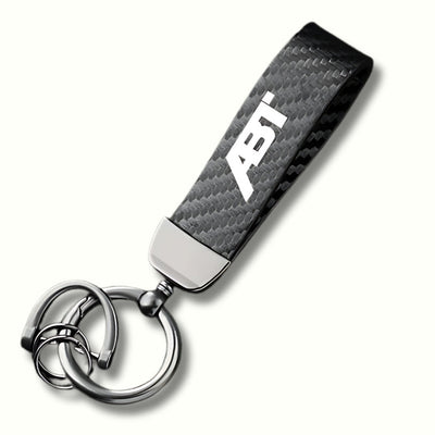 Porte Clé ABT Imitation Carbone Audi VW - vue de face - Becquet Voiture