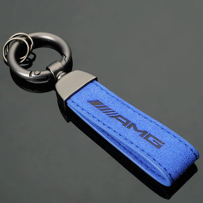Porte Clé AMG Mercedes Alcantara Premium 13cm - vue arrière - Becquet Voiture