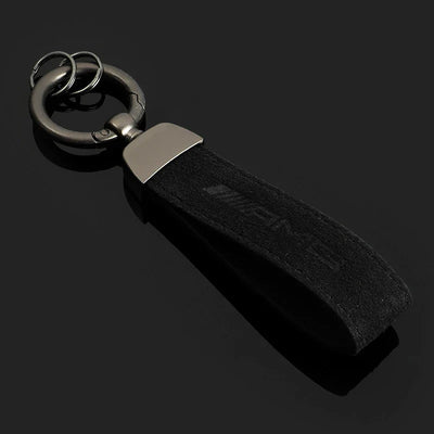Porte Clé AMG Mercedes Alcantara Premium 13cm - vue de profil - Becquet Voiture