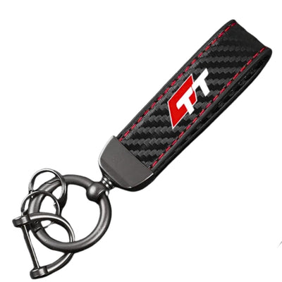 Porte Clé Audi Logo Métal Noir Modèles Variés - vue de dessus 2 - Becquet Voiture