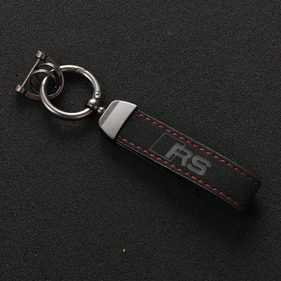 Porte Clé Audi Logo Métal Noir Modèles Variés - vue de trois-quarts 2 - Becquet Voiture