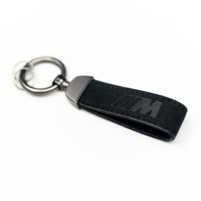 Porte Clé BMW M Power Alcantara - installé sur véhicule - Becquet Voiture