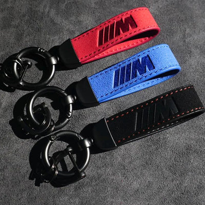 Porte Clé BMW M Power Alcantara - packshot studio - Becquet Voiture