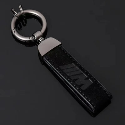 Porte Clé BMW M Power Alcantara - vue de trois-quarts - Becquet Voiture