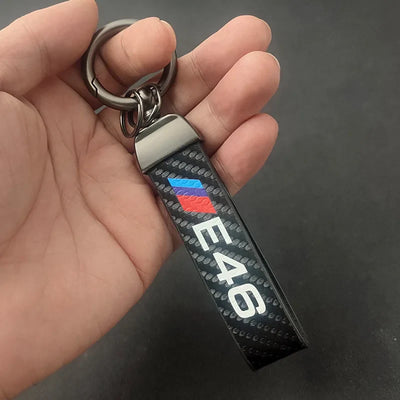 Porte Clé BMW Série E Carbone M Performance - vue de dessus - Becquet Voiture