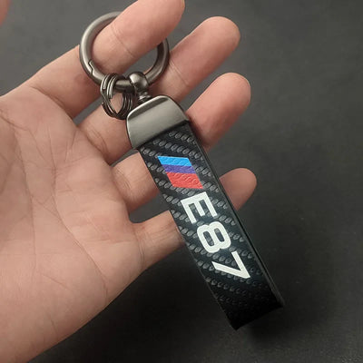 Porte Clé BMW Série E Carbone M Performance - vue de face 2 - Becquet Voiture