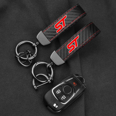 Porte Clé Ford ST Line Carbone - vue arrière - Becquet Voiture