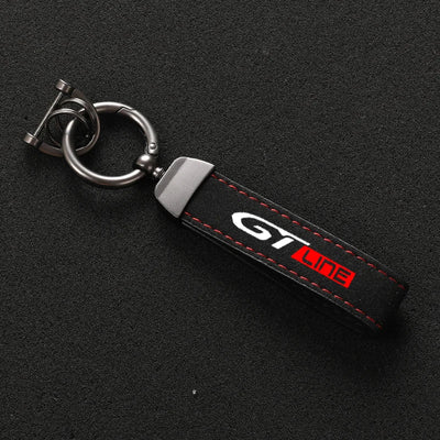 Porte Clé Peugeot GTI GT Line Alcantara - vue arrière - Becquet Voiture