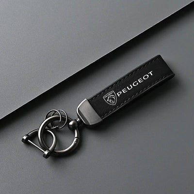 Porte Clé Peugeot GTI GT Line Alcantara - vue de dessus - Becquet Voiture