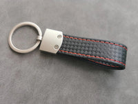 Porte clés Volkswagen GTI Effet Carbone - vue de profil - Becquet Voiture